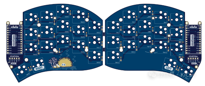 Urchin - 34 键 ZMK 键盘